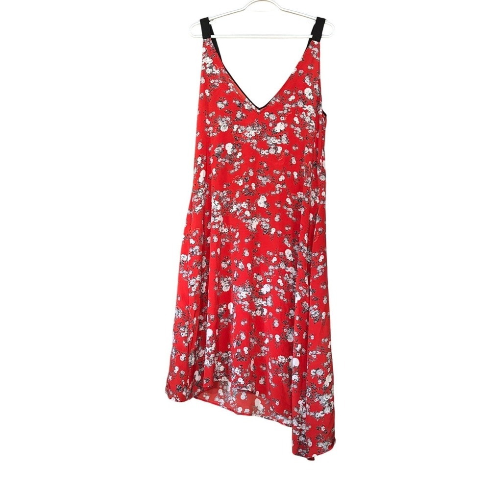 Rag & Bone Garden Floral Zoe Dress Womens Medium Asymmetrical 100% Silk NEW $450